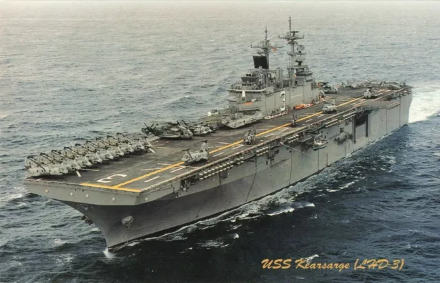 Postcard USS Kearsarge LHD-3 Amphibious Assault Ship