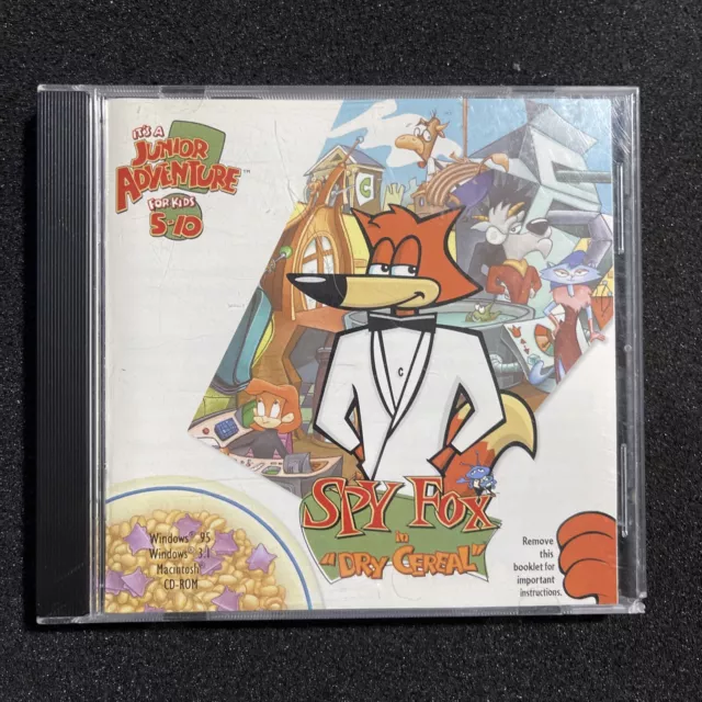 VINTAGE Spy Fox in Dry Cereal (Windows/Mac,1997) PC Game Tested