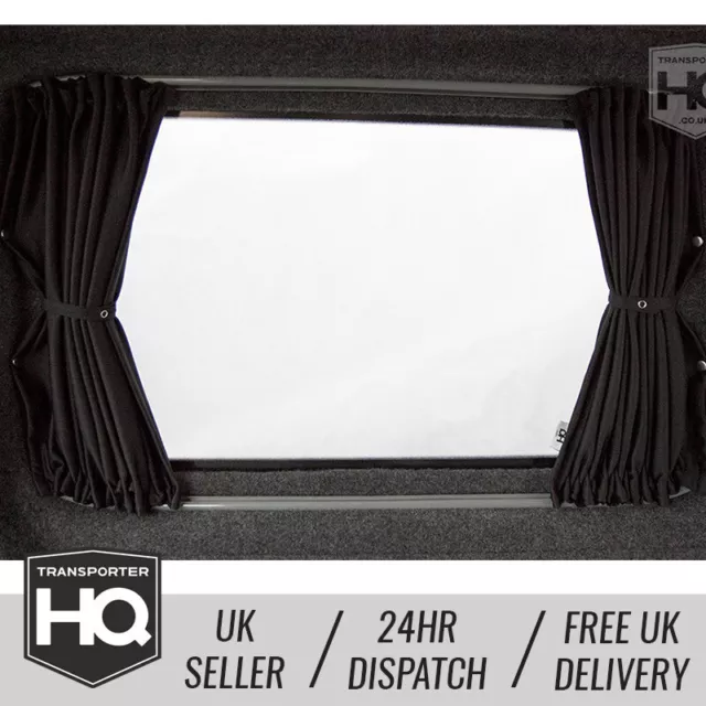 VW T6 T5 T4 BLACKOUT Curtain Kit BLACK Centre PASSENGER OR DRIVER SIDE  Curtains £26.30 - PicClick UK