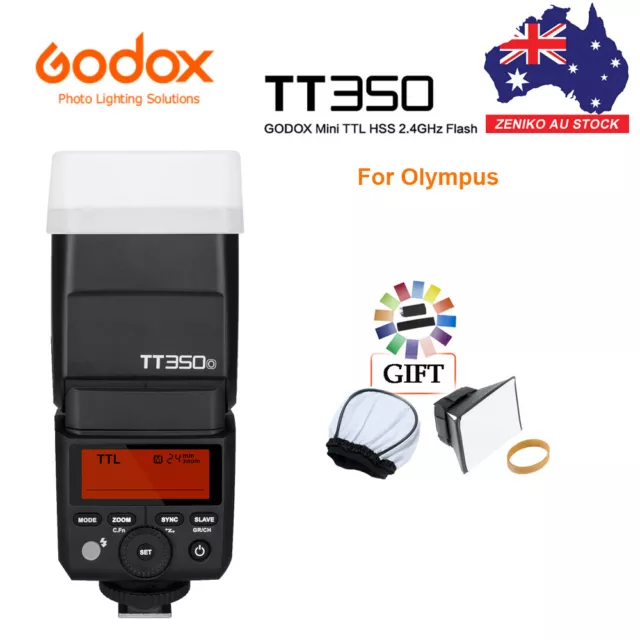Godox TT350O Mini 2.4G TTL HSS Flash Speedlite For Olympus Panasonic Camera
