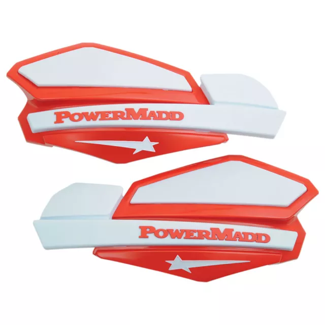 PowerMadd Star Series Handguards Red/White 34222