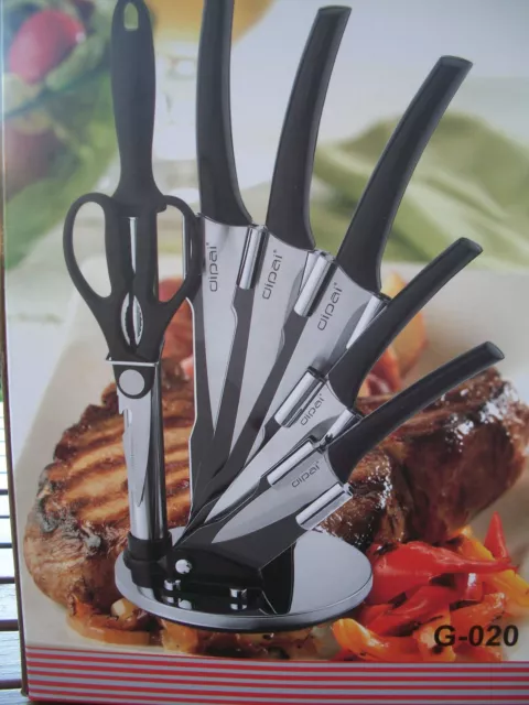 AIR BLADE HARRY BLACKSTONE Set de 5 Couteaux de Cuisine - Lame