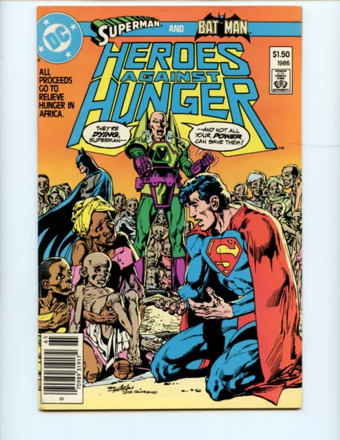 Heroes Against Hunger #1 Comic Book 1986 FN DC Comics Superman