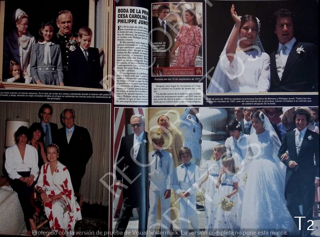 clippings t2 estefania CAROLINA DE MONACO alberto raniero carlota GRACE KELLY