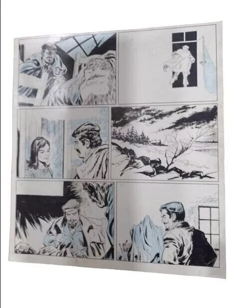 VAN GOGH by Ascanio ORIGINAL COMIC ART Page Argentina 1980 biography