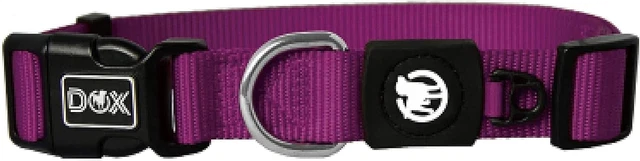 DDOXX Nylon Dog Collar - Strong and Adjustable Collars Dogs - XS Purple