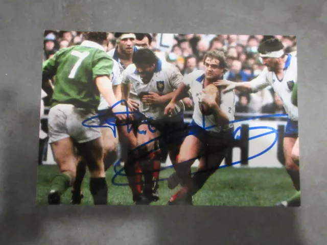 Autographe Philippe Dintrans sur photo Rugby 4