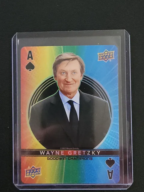 Wayne Gretzky Sp 2022 Ud Goodwin Champions Playing Card Ace Of Spades