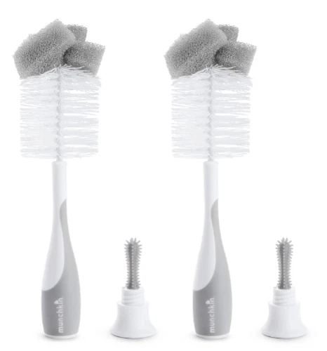 Munchkin® Sponge™ Bottle Brush, 2 Pack, Grey