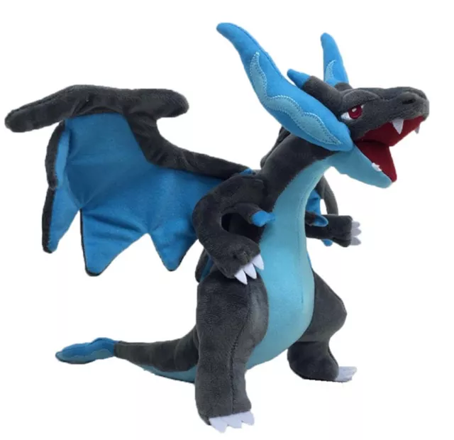 C24 Pokemon Plüsch Figur Mega Glurak X Drache 26 cm Plüschtier Stofftier Sammeln