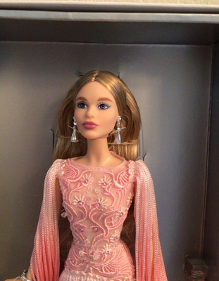 BLUSH FRINGED GOWN Barbie Doll Platinum Label NRFB $350.00 - PicClick