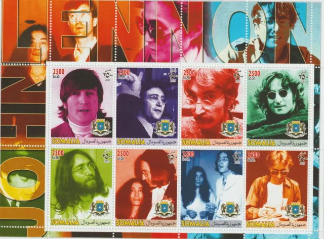 02° John Lennon & Yoko One°Blocco Francobolli°Nuovo Di Zecca°Collezione°