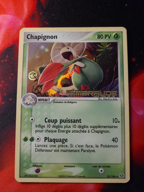 Pokemon - Chapignon Holo Reverse 22/106 - Ex Emeraude - Français Fr