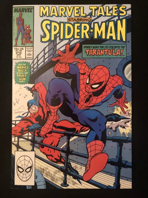 Marvel Tales 210 8.5 9.0 Tarantula Reprints Spider-Man 134 Marvel 1988 Oq