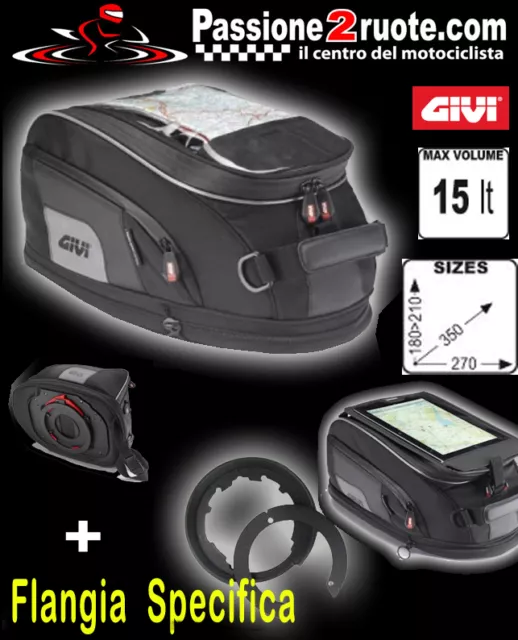 borsa serbatoio tank bag moto Tanklock Givi xs307 + bf01 suzuki gsr 600 06-12