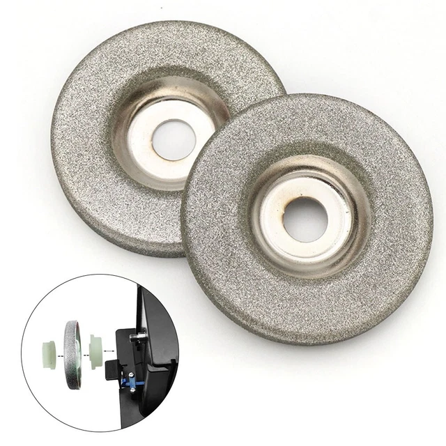 Ruota abrasiva smerigliatrice cerchio nel grano 2 pezzi 50 mm/2 pollici rivestita con sabbia diamantata