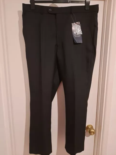 PREMIER MAN Mens Trousers Black Size 36R BNWT formal, smart