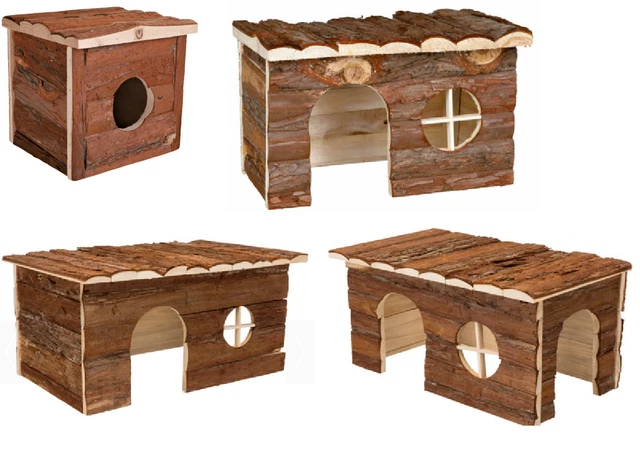 Trixie Natural Living Holz Jerrik Haus Hamster Haustier Ratte Rennmaus Meerschwe