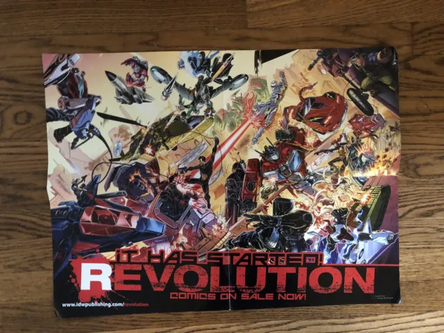 G.I. Joe Transformers Revolution Poster IDW Comics Action Man Rom Micronauts
