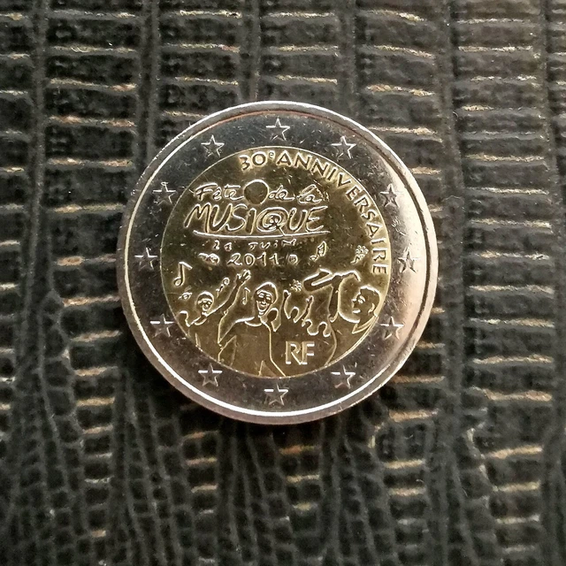 PIÈCE DE 2 euros 30ème Anniversaire Fête de la musique 2011 Commémorative EUR 8,99 PicClick FR
