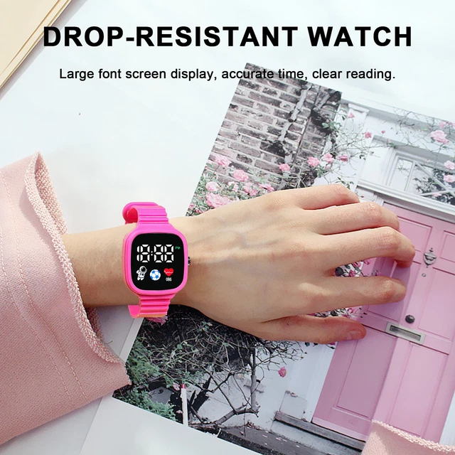 SHOCKPROOF DROPRESISTANT SQUARE Led Electronic Watch with Digital