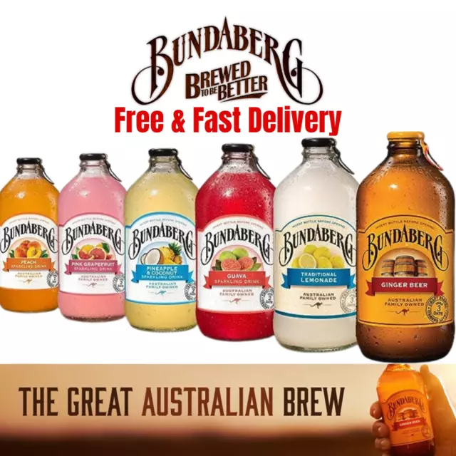 Bundaberg Variety Pack Summer Edition Drinks, 12 x 375 ml