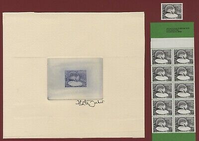 Sweden 1975 hedgehog stamp engraving signed Zlatko Jakus Scott #1139