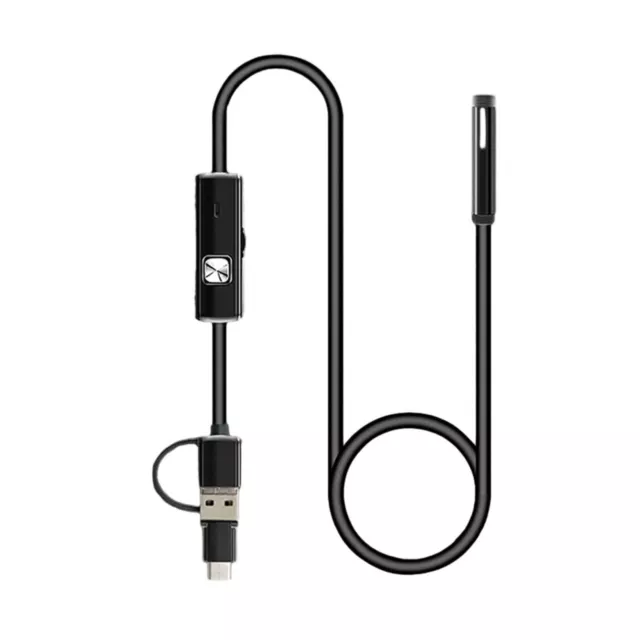 Caméra boroscope MicroUSB Type C 3 en 1 endoscope 5 mm résolution 480P