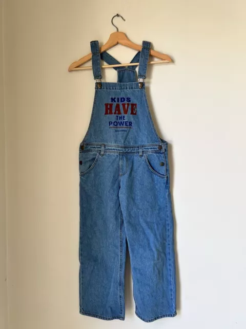 Bobo Choses Kids Have The Power Denim Overalls Size 10/11