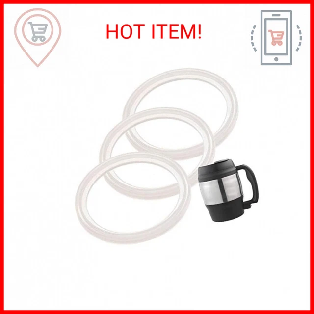 IMPRESA 3-Pack of Bubba (R) 52 oz Mug -Compatible Gaskets/Seals/Rings - BPA-/Pht