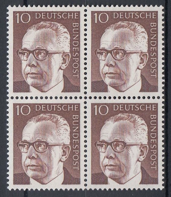Bund / BRD 636 Heinemann im 4er Block postfrisch (636/4)