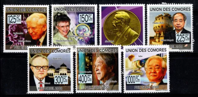 Comores 2009 Mi. 2266-71 Neuf ** 100% Lauréats du prix Nobel