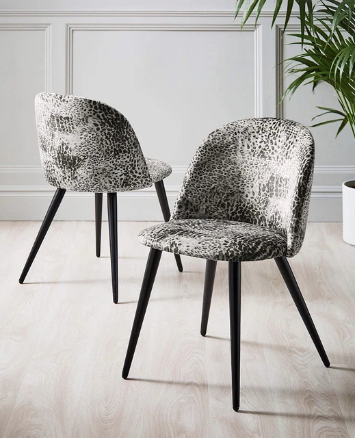 Leopard print online dining chairs