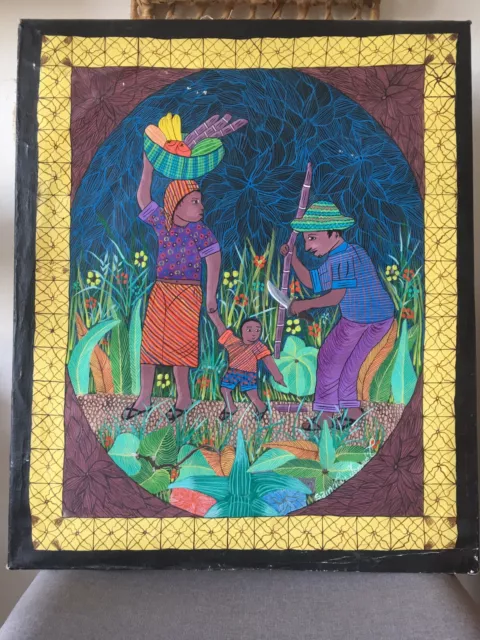 20 X 24 Original Painting-Art By Saincilus Ismael-Haiti -Haitian