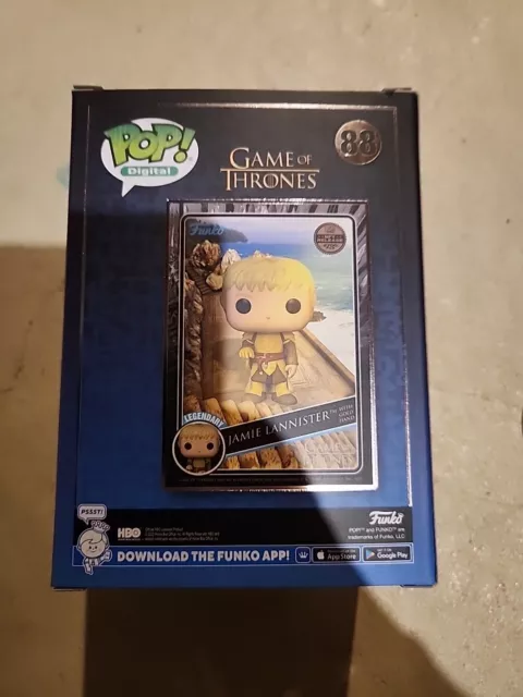"Game Of Thrones" Jaime Lannister with Golden Hand Funko Pop  Digital #88 3