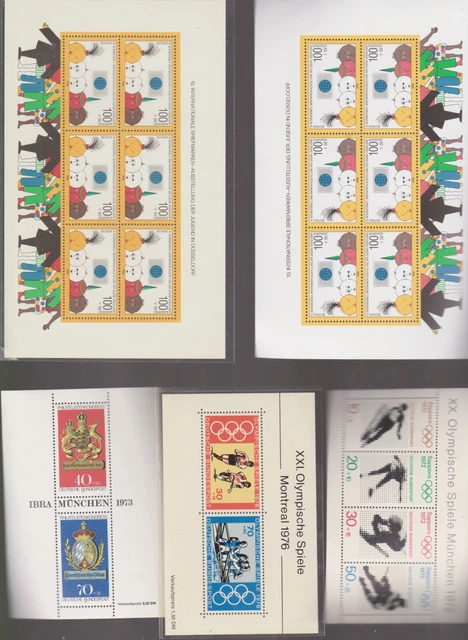  briefmarken -brd blöcke postfrisch** - top abart achten komplett