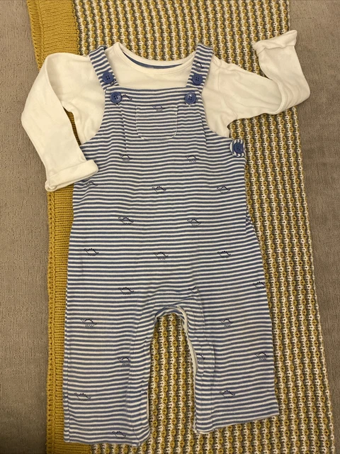 John Lewis dungarees and bodysuit 6-9 months