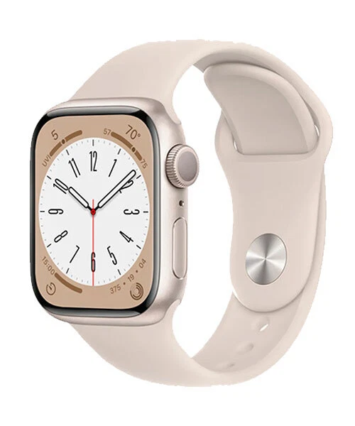Apple Watch Series 8 GPS 41mm Aluminium Polarstern  Sportarmband Polarstern