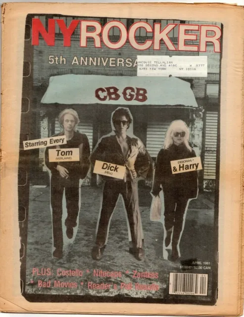 Deborah Harry Cbgb 5Th Anniversary Ny Rocker 1981