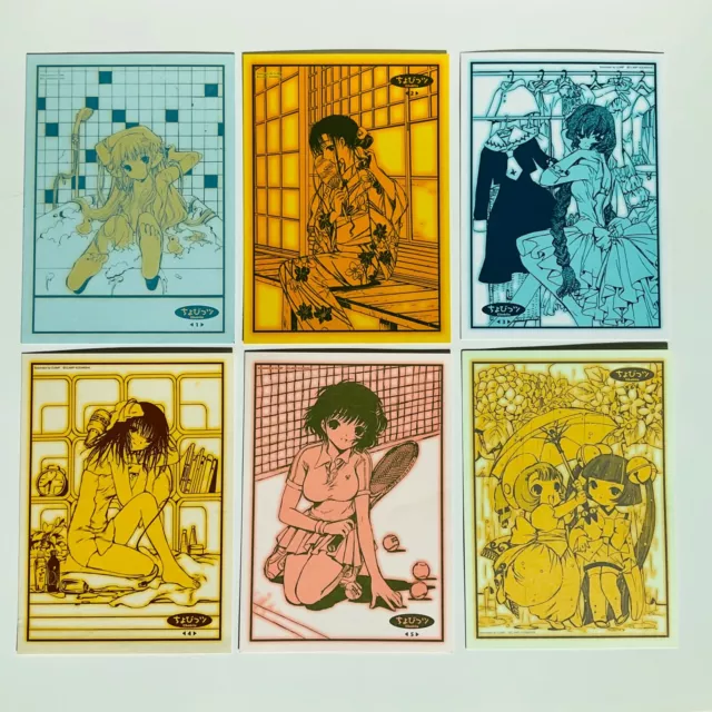Chobits Promo Postcard Set of 6 Rare Anime Japan Clamp Chi Yuzuki Sumomo Kotoko