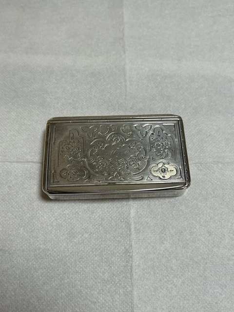 ANCIENNE TABATIÈRE À tabac / boite à priser en argent massif poinçon MINERVE EUR 110,00 - PicClick FR