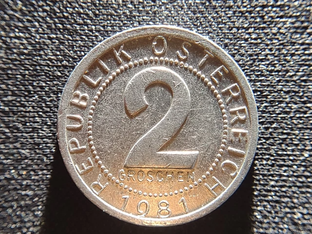 AUSTRIA 2 GROSCHEN 1981 Combined Shipping