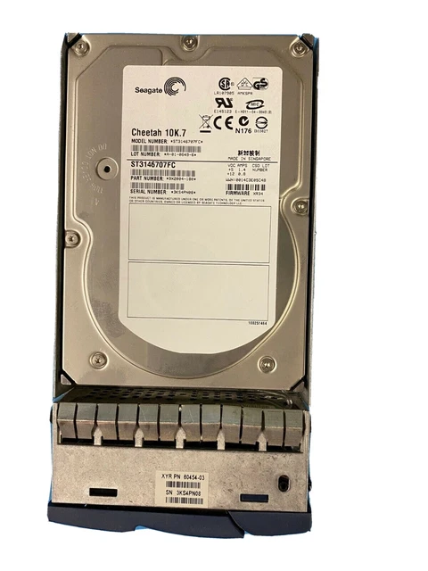 Disque Dur Seagate Cheetah 10K.7 Ultra320 SCSI 146 Go - ST3146707LC 3.5" - Neuf