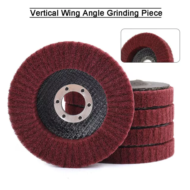 4.5 in Nylon Fiber Polishing Wheel Flap Disc Buffing Pad For Angle Grinder 320#