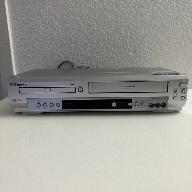 EMERSON EWD2003 DVD VCR Combo Player VHS Recorder NO Remote Tested 22.