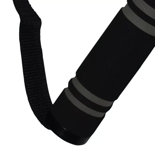 1 Paar Einhand Kabelzug Griffe Trainings Griff Latzug Einhandgriff schwarz/grau 2