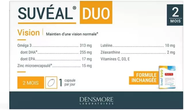 Densmore - SUVEAL Duo - Complément Alimentaire Ophtalmologique À Base De DHA (Om 2