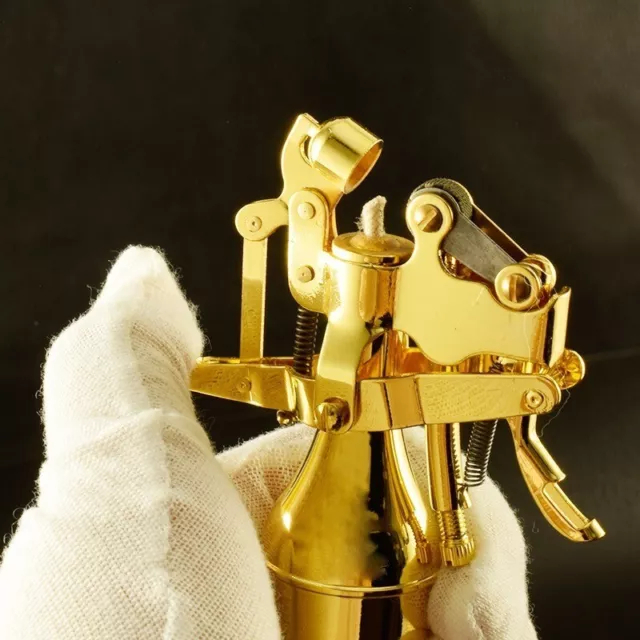 Retro Heavy-duty Brass Kerosene Lighter Shaped Cool Pure Copper Grinding Wheel L 2