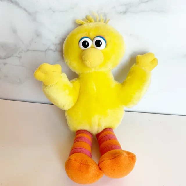 Mattel Fisher-Price Plush Sesame Street Big Bird 9" Muppets Yellow 2000 Vintage
