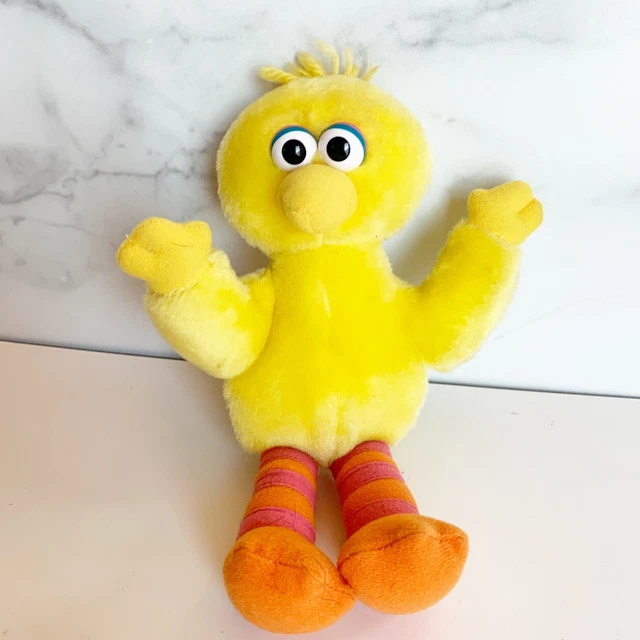 Mattel Fisher-Price Plush Sesame Street Big Bird 9" Muppets Yellow 2000 Vintage